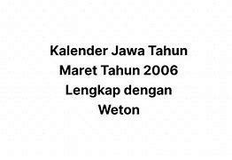 28 Maret 2006 Weton Apa